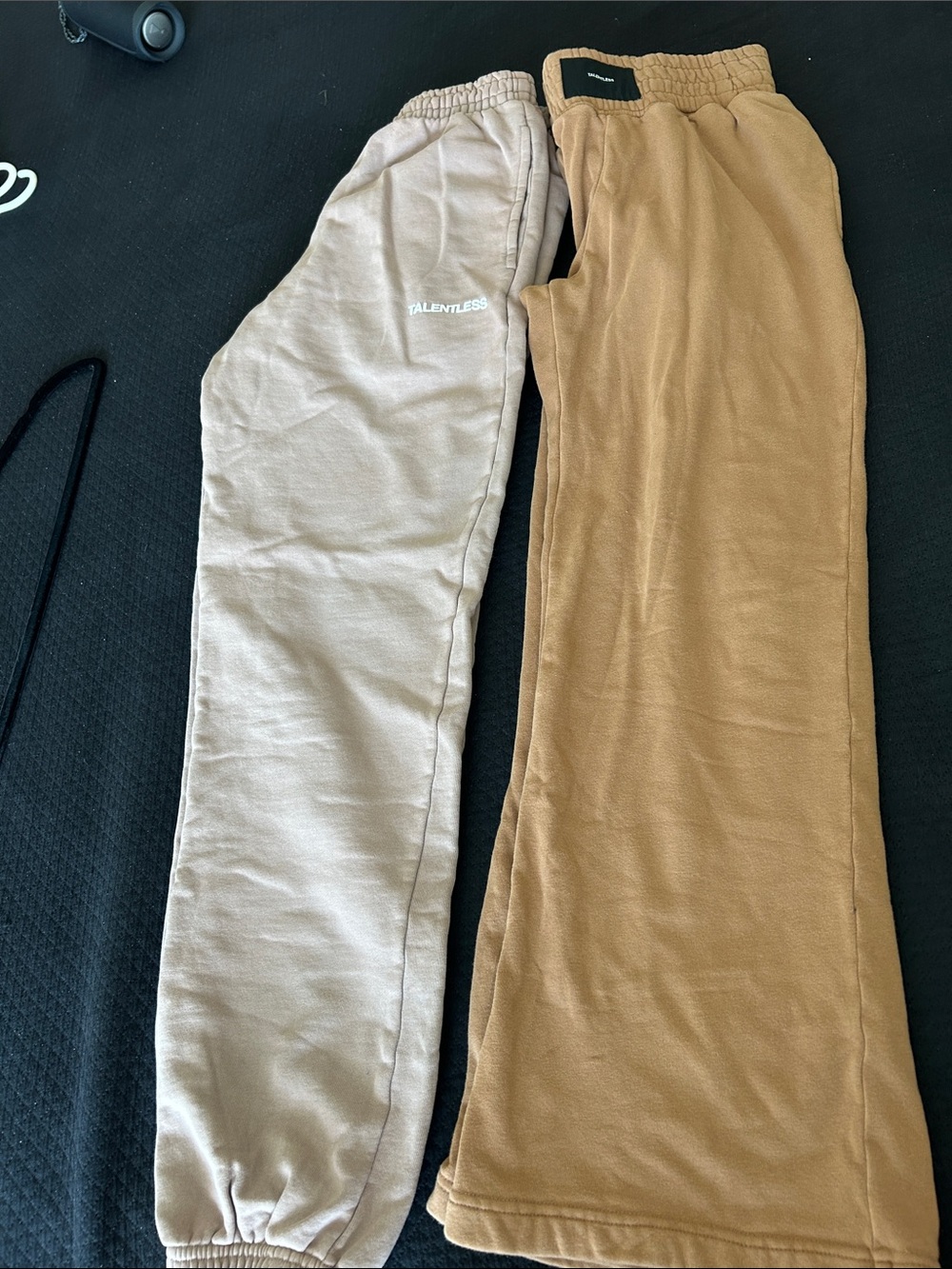 TALENTLESS Two-Tone women’s Joggers in Beige and Brown